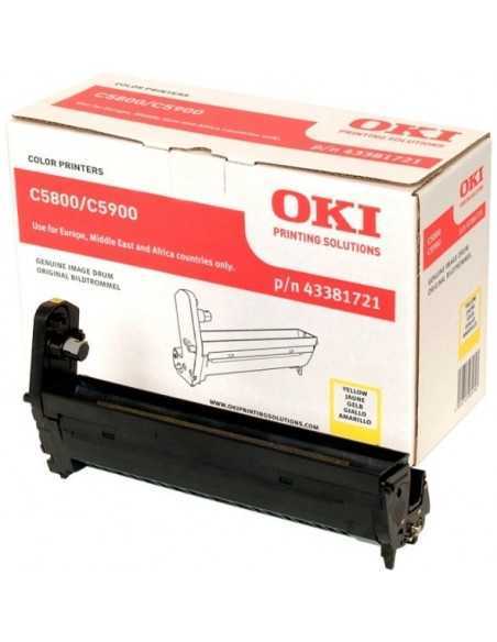 Oki TAMBURO DI STAMPA GIALLO C5800 5900 43381721 43381721 5031713031703 MATERIALE DI CONSUMO