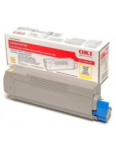 Oki CARTUCCIA TONER GIALLO C5600 5700 43381905 43381905 5031713031390 MATERIALE DI CONSUMO