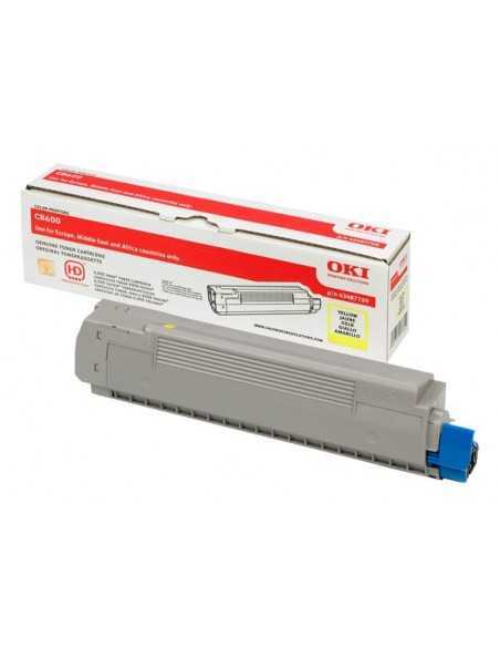 Oki TONER  GIALLO PER C8600 88 6000 PAG 43487709 43487709 5031713037712 MATERIALE DI CONSUMO