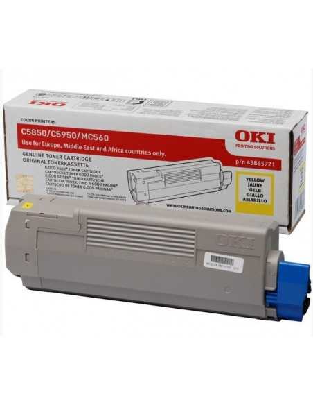 Oki TONER GIALLO C5850 5950  6000 PAG 43865721 43865721 5031713039853 MATERIALE DI CONSUMO