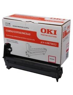 Oki TAMBURO STAMPA MAGENTA C5850 5950 43870022 43870022 5031713040187 MATERIALE DI CONSUMO