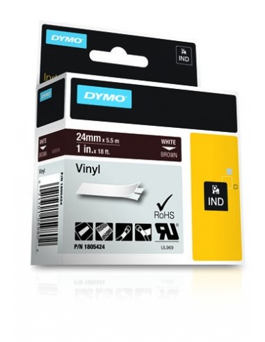 Dymo NASTRO 24MMX 5 5M VINILE BI MA D1 RHINOPRO 1805424  MATERIALE DI CONSUMO