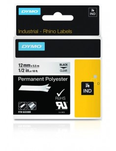 Dymo NASTRO 12MMX 5 5M POLIESTERE NE TRA D1 RHINOPRO 622289 0071701222893 MATERIALE DI CONSUMO