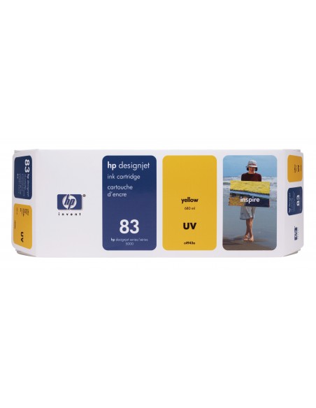 HP Inc CARTUCCIA INK GIALLO-UV HP N.83 83 C4943A 0025184252779 MATERIALE DI CONSUMO