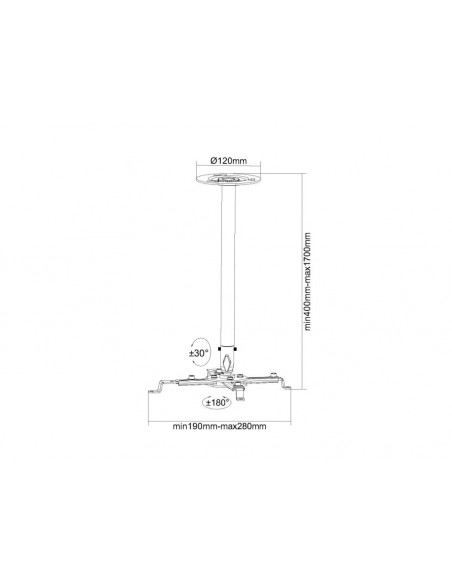 Nilox SUPP. V.PROIETT. REG. 170CM CN PROL MB2544 MB2544 7350022732544 VIDEOPROIETTORI - ACCESSORI