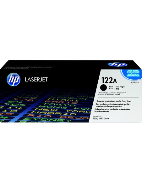 HP Inc CARTUCCIA DI STAMPA NERO LJ 2550 122A Q3960A 0829160069340 MATERIALE DI CONSUMO