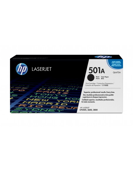 HP Inc BLACK P. CARTRIDGE  CLJ 3600 3800 501A Q6470A 0829160703084 MATERIALE DI CONSUMO