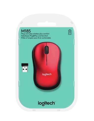 Logitech NOTEBOOK MOUSE M185 RED M185 910-002237 5099206028845 TASTIERE E MOUSE