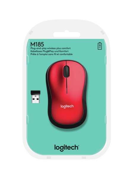 Logitech NOTEBOOK MOUSE M185 RED M185 910-002237 5099206028845 TASTIERE E MOUSE