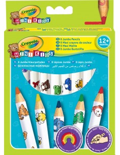 Crayola CF8 MAXI MATITE COLORATE MK Maxi Matitoni Mini Kids 3678 5010065036789 Art & Craft