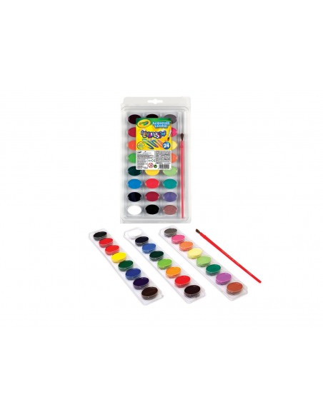 Crayola CF24 LAVABILISSIMI - ACQUERELLI Acquarelli "i Lavabilissimi" 53-0524 0071662052409 DIDATTICA E SCUOLA