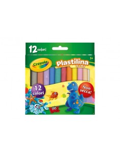 Crayola CF12 PLASTILINA COLORI ASS.TI Plastilina 12 colori 57-2012 0071662572013 Giochi Educativi