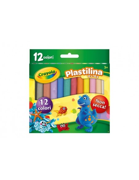 Crayola CF12 PLASTILINA COLORI ASS.TI Plastilina 12 colori 57-2012 0071662572013 Giochi Educativi