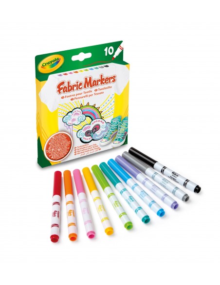 Crayola CF10 PENNARELLI PER TESSUTO Fabric Markers 58-8633 0071662186333 Art & Craft Crayola CF10 PENNARELLI PER TESSUTO Fabric Markers 58-8633 0071662186333 Art & Craft
