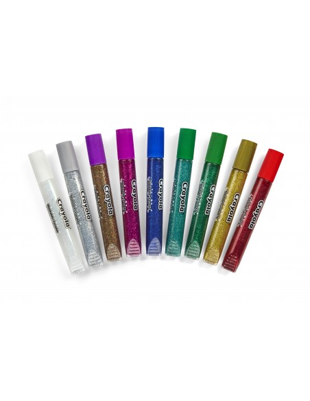 Crayola CF9 COLLE BRILLANTI Colle glitter Lavabili 69-3527 0071662035273 CREATIVITÀ