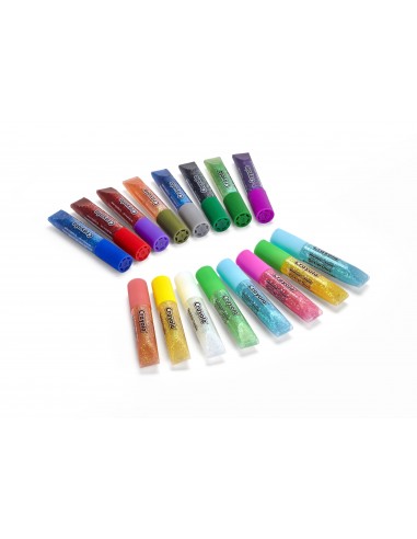 Crayola CF16 MINI COLLE GLITTER LAVABILI Mini colle glitter lavabili 69-4200 0071662069421 CREATIVITÀ