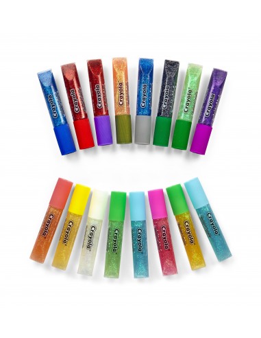 Crayola CF16 MINI COLLE GLITTER LAVABILI Mini colle glitter lavabili 69-4200 0071662069421 CREATIVITÀ