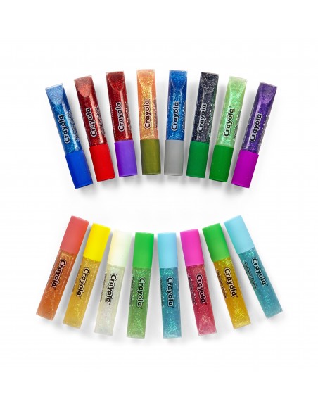 Crayola CF16 MINI COLLE GLITTER LAVABILI Mini colle glitter lavabili 69-4200 0071662069421 CREATIVITÀ
