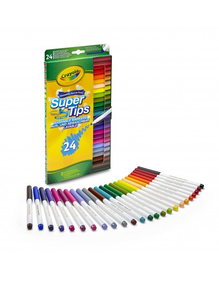 Crayola CF24 PENNARELLI SUPERPUNTA LAVABILI Pennarelli Superpunta lavabili 7551 5010065075511 DIDATTICA E SCUOLA