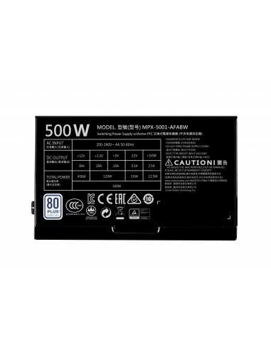 Cooler Master MASTERWATT LITE 500 FULLY MODULAR  MPX-5001-AFABW-EU 4719512061169 ALIMENTATORI