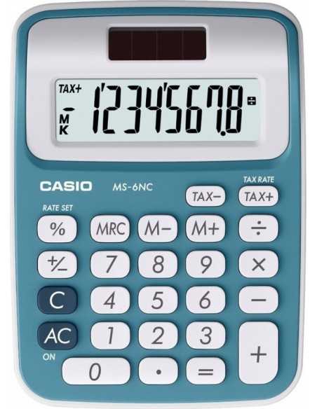 Casio MS-6NC BLU MS-6NC MS-6NCBLU 4971850087465 CALCOLATRICI