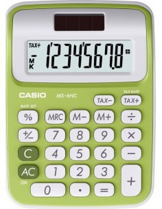Casio MS-6NC VERDE MS-6NC MS-6NCVERDE 4971850087472 CALCOLATRICI