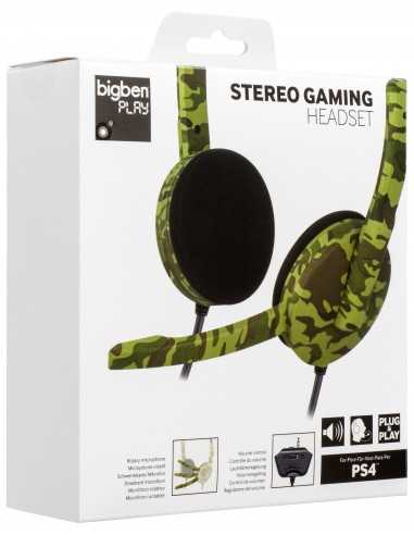 BigBen Interactive PS4 GAMING HEADSET CAMO  PS4HEADSETCAMO 3499550342093 CUFFIE AURICOLARI CON CAVO