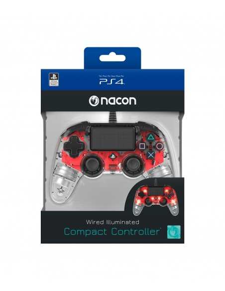 BigBen Interactive PS4 CONTROLLER LIGHT RED PS4OFCPADCLRED PS4OFCPADCLRED 3499550360837 CONTROLLERS E SENSORI GAMES