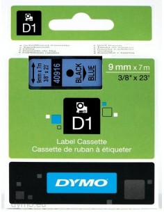 Dymo NASTRO  D1 9MMX7M NERO BLU D1 S0720710A 5411313409162 MATERIALE DI CONSUMO