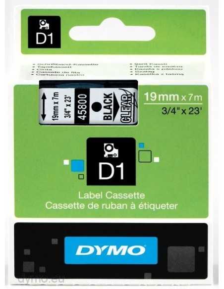 Dymo NASTRO D1 19MMX7M NERO TRASP D1 S0720820A 5411313452106 MATERIALE DI CONSUMO