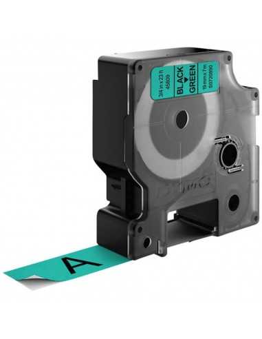 Dymo NASTRO D1 19MMX7M NERO VERDE D1 S0720890A 5411313452199 MATERIALE DI CONSUMO
