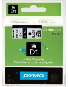 Dymo NASTRO D1 24MMX7M NERO BIANCO D1 S0720930A 5411313537131 MATERIALE DI CONSUMO