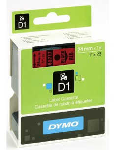 Dymo NASTRO D1 24MMX7M NERO SU ROSSO D1 S0720970A 5411313537179 MATERIALE DI CONSUMO