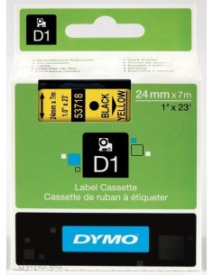 Dymo NASTRO D1 24MMX7M NERO GIALLO D1 S0720980A 5411313537186 MATERIALE DI CONSUMO