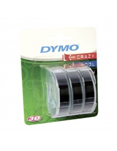Dymo CF3NASTRI RILIEVO 9MMX3M NERO 3D S0847730A 3501170847732 MATERIALE DI CONSUMO 2