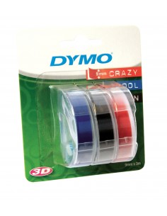 Dymo CF3NASTRI RILIEVO 9MMX3M ASSORTIT 3D S0847750A 3501170847756 MATERIALE DI CONSUMO 2
