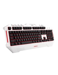ASUS Cerberus Arctic tastiera USB Arancione, Bianco