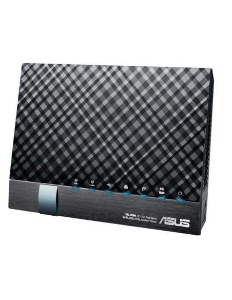 ASUS DSL-AC56U router wireless Gigabit Ethernet Dual-band (2.4 GHz 5 GHz) 3G 4G Nero