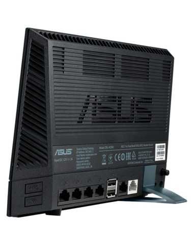 ASUS DSL-AC56U router wireless Gigabit Ethernet Dual-band (2.4 GHz 5 GHz) 3G 4G Nero