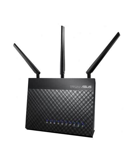 ASUS DSL-AC68U router wireless Gigabit Ethernet Dual-band (2.4 GHz 5 GHz) 3G Nero