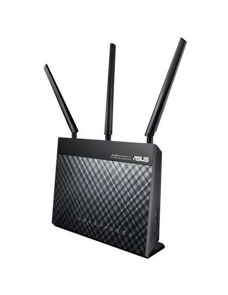 ASUS DSL-AC68U router wireless Gigabit Ethernet Dual-band (2.4 GHz 5 GHz) 3G Nero