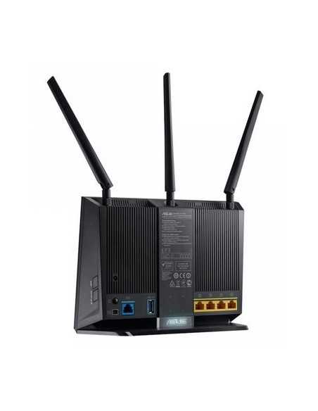 ASUS DSL-AC68U router wireless Gigabit Ethernet Dual-band (2.4 GHz 5 GHz) 3G Nero