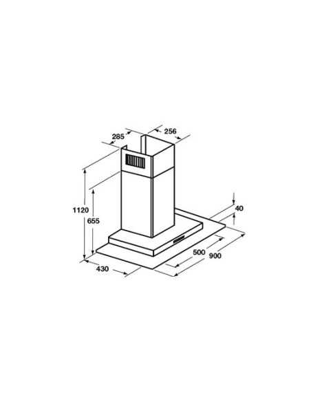 Samsung HC9247TG cappa aspirante Cappa aspirante a parete Acciaio inossidabile 756 m³ h
