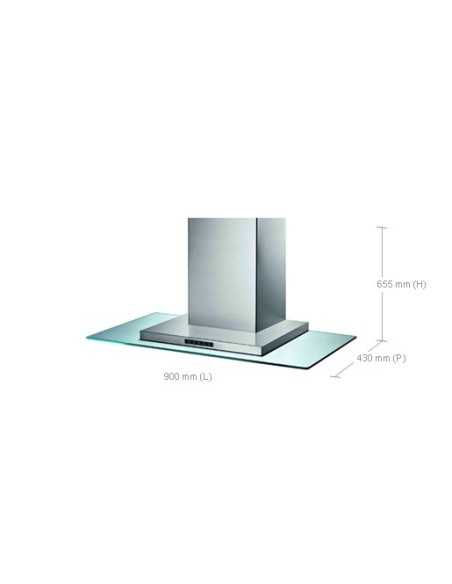 Samsung HC9247TG cappa aspirante Cappa aspirante a parete Acciaio inossidabile 756 m³ h