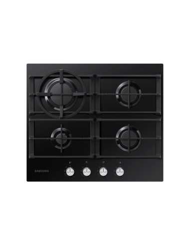Samsung NA64H3010AK ET piano cottura Nero Da incasso Gas 4 Fornello(i)