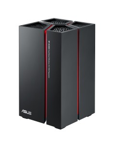 ASUS RP-AC68U router wireless Gigabit Ethernet Dual-band (2.4 GHz 5 GHz) Nero, Rosso