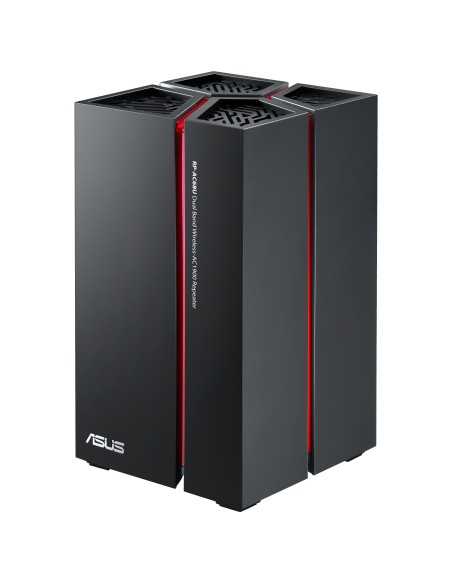 ASUS RP-AC68U router wireless Gigabit Ethernet Dual-band (2.4 GHz 5 GHz) Nero, Rosso