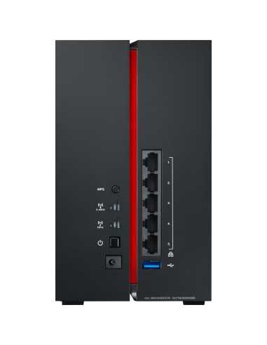 ASUS RP-AC68U router wireless Gigabit Ethernet Dual-band (2.4 GHz 5 GHz) Nero, Rosso