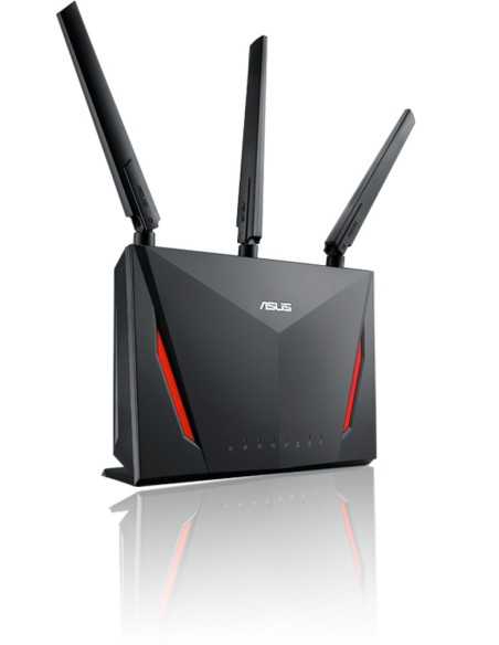 ASUS RT-AC86U router wireless Gigabit Ethernet Dual-band (2.4 GHz 5 GHz) 4G Nero