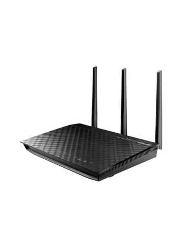 ASUS RT-N66U router wireless Gigabit Ethernet Dual-band (2.4 GHz 5 GHz) 4G Nero